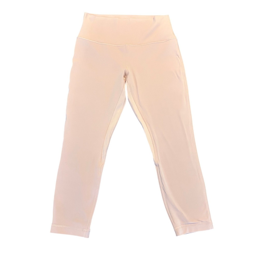 Lululemon Align High-Rise Crop 23 Women 10 Pink Excellent Yoga Leggings 1459